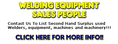 We buy surplus used welding machines and equipment